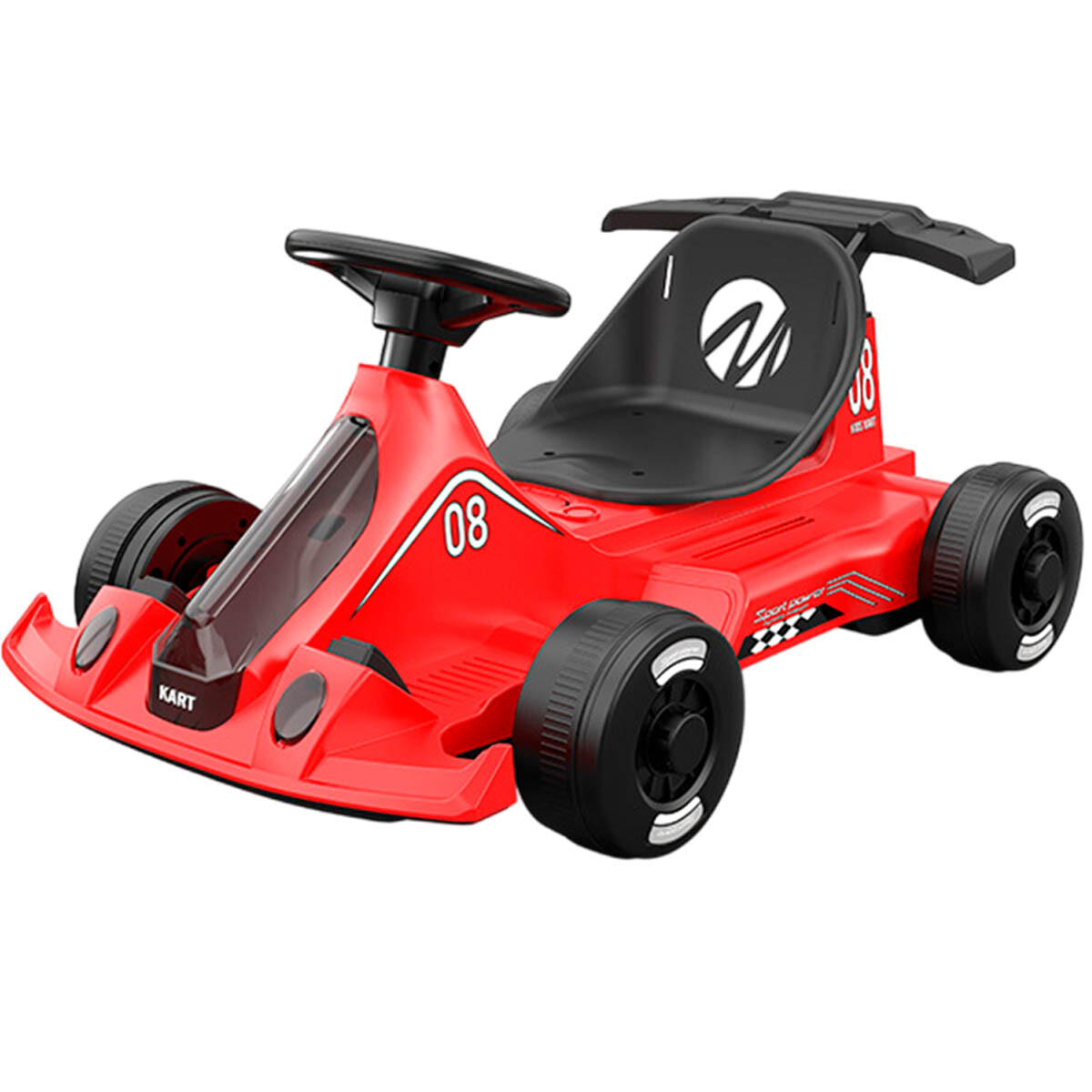 Auto A Batería Go Kart Karting Con Luces y Sonidos - Rojo 