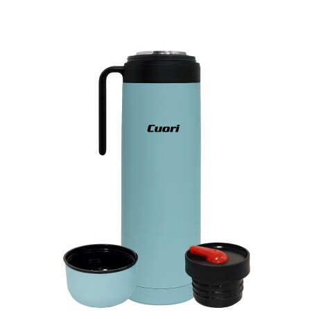 TERMO COURI RECUBIERTO 1 LITRO COLOR CELESTE 001