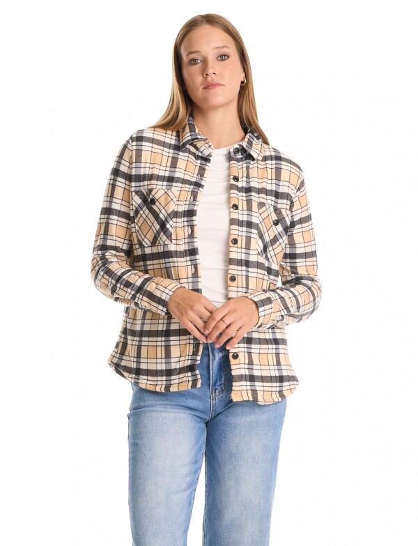 Sobrecamisa Soft Cuadros MULTI/BEIGE