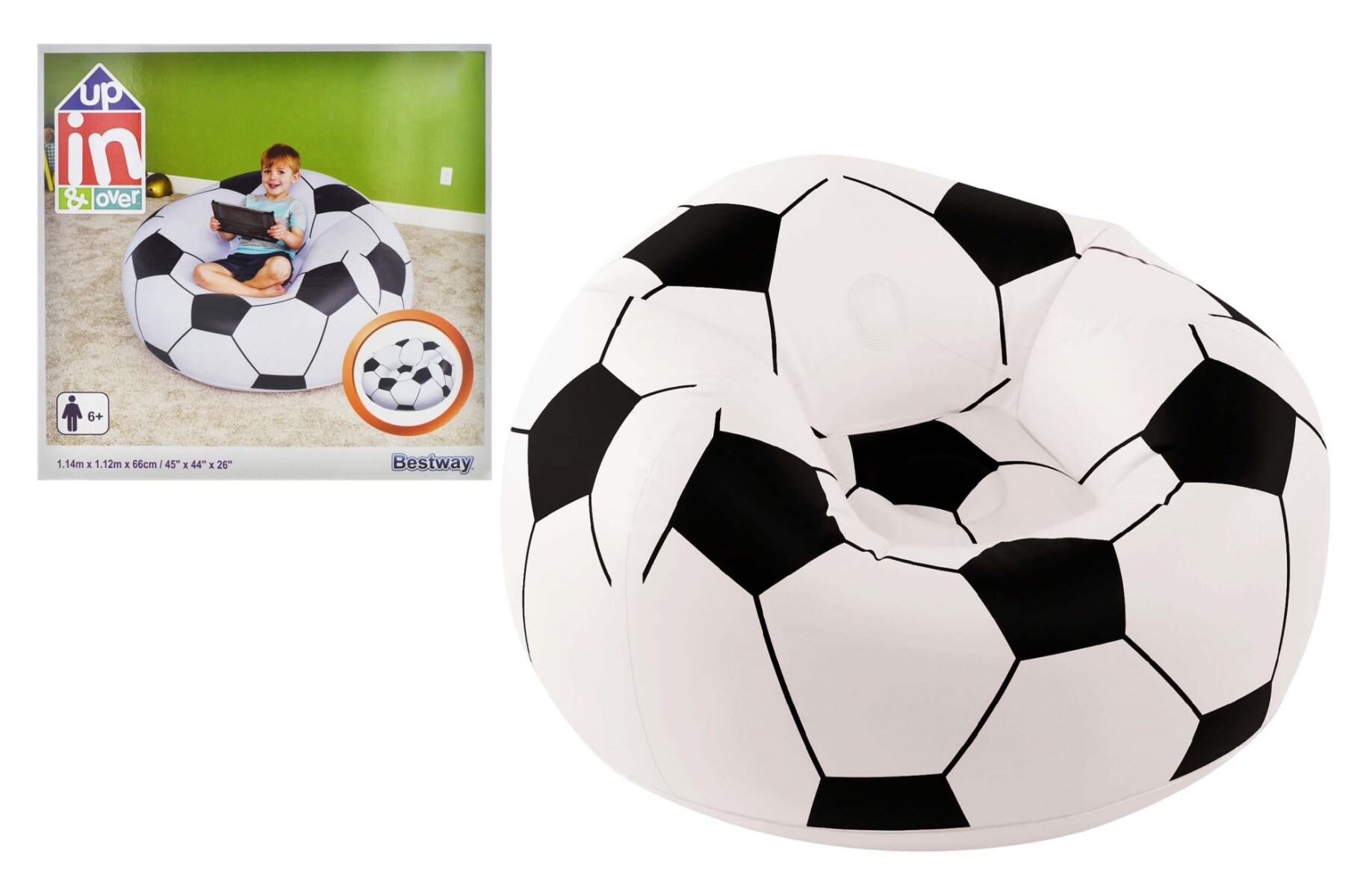 PUF INFLABLE FORMA PELOTA 