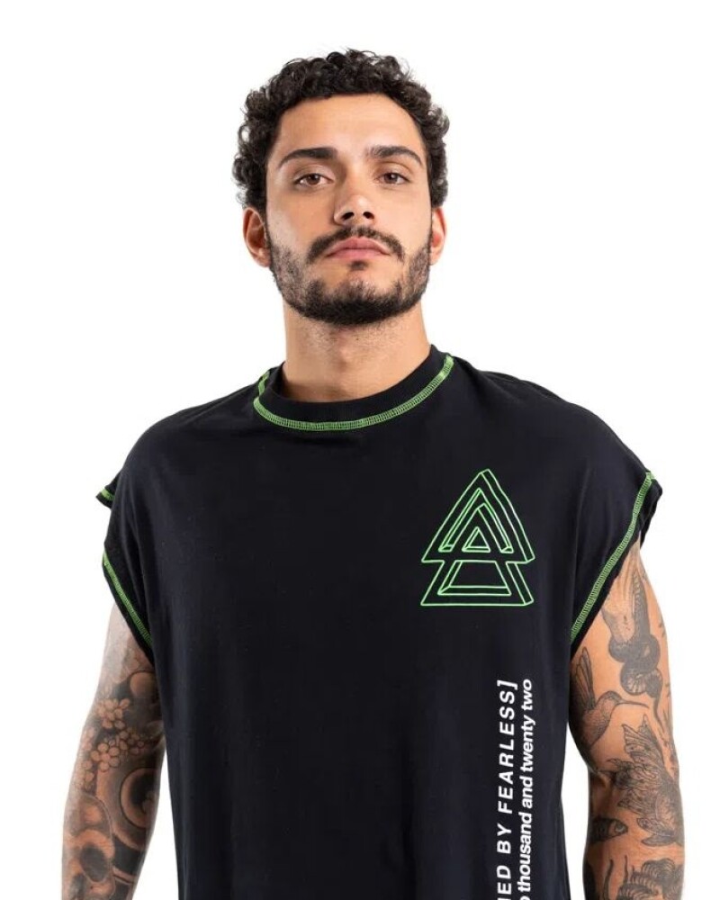 Musculosa Negra Para Hombre U