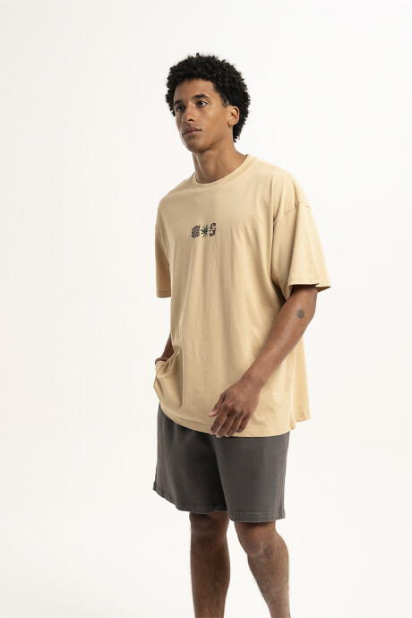 Remera Pulau Palmtree Beige