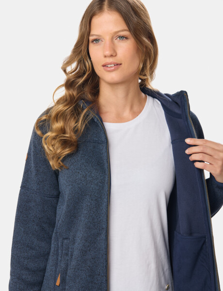 CAMPERA CON CAPUCHA Azul