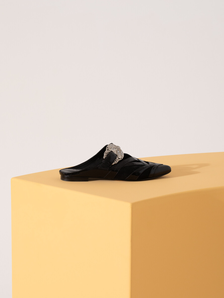 Zapato flower - Negro 