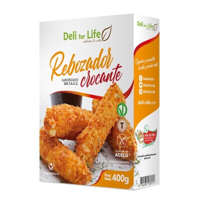 Rebozador Crocante Sin Gluten Deli FOR Life 400g Rebozador Crocante Deliforlife