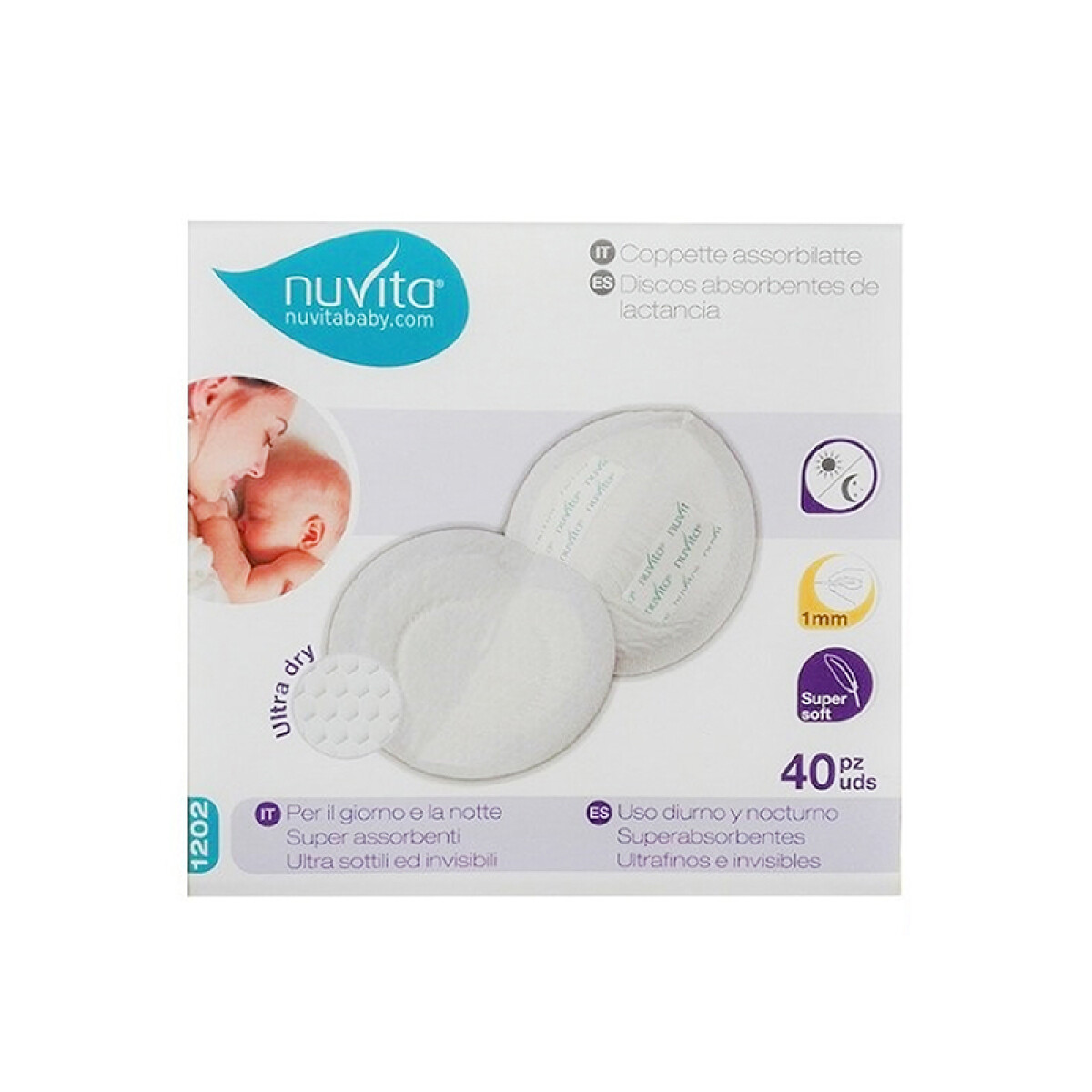 Nuvita Discos Absorbentes de Lactancia 40 Unidades