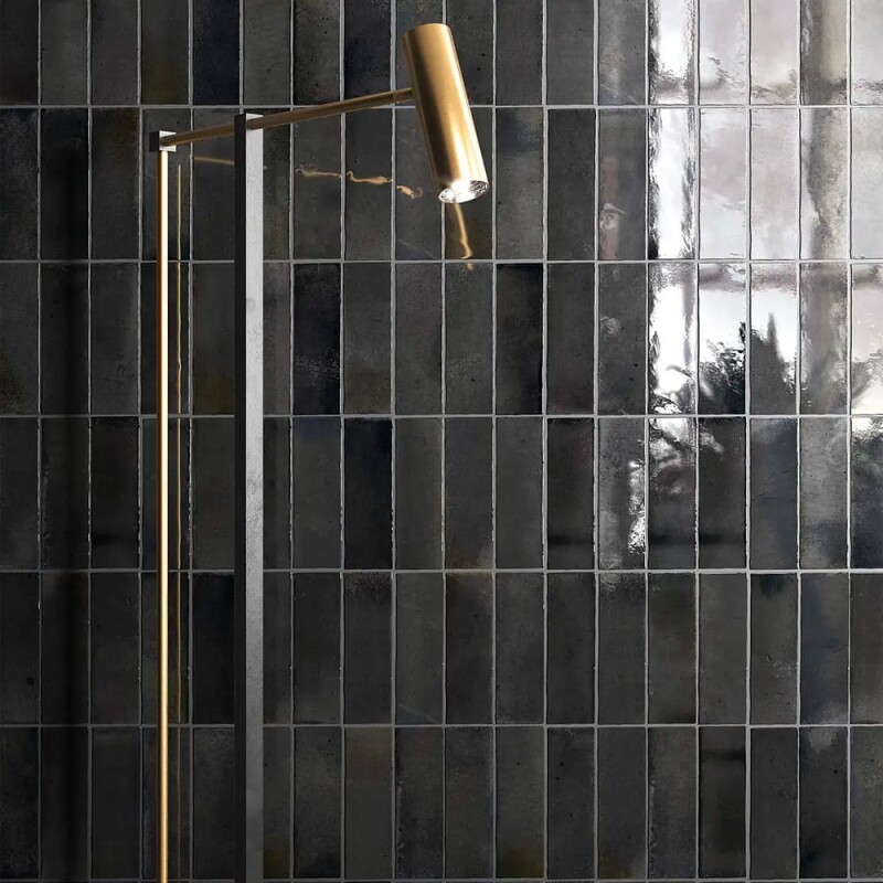 Azulejos adhesivos para cocina baño 10uds Negro