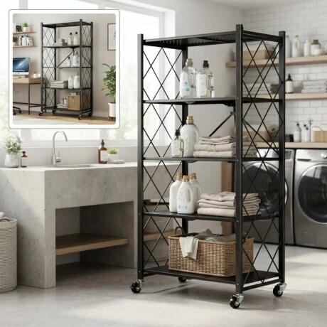 Estante Rack Plegable Lumax Metalico 5 Repisas Estante Rack Plegable Lumax Metalico 5 Repisas