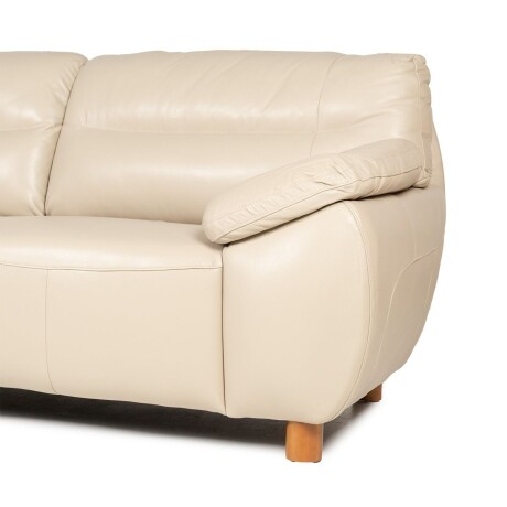 Rinconera Romano - Cuero Básico - Chaise Izquierdo 519 (Beige)
