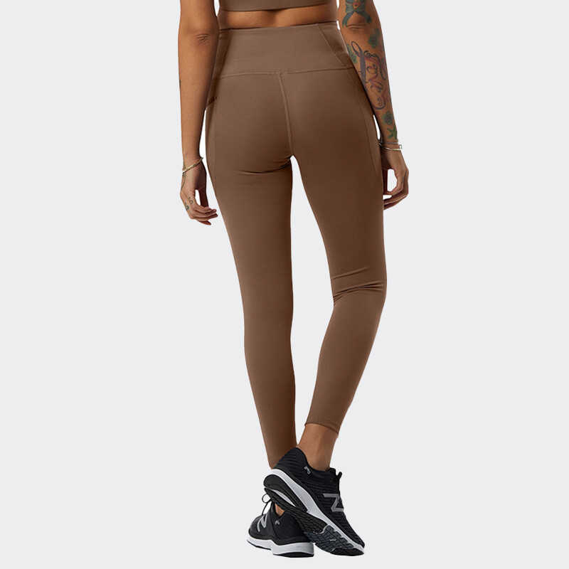 Calza New Balance Shape Shield 7/8 Marrón