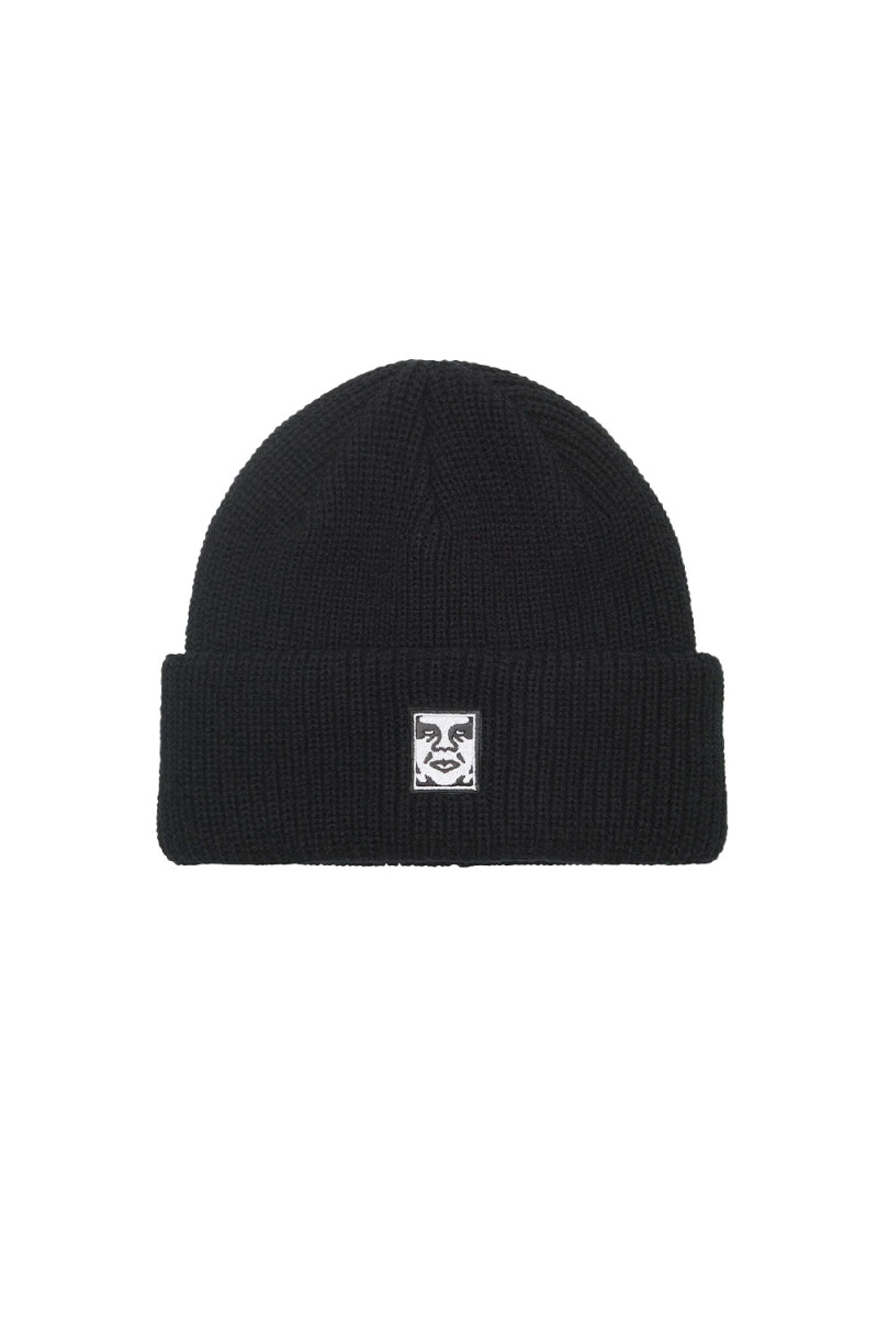 MID ICON PATCH CUFF BEANIE Negro