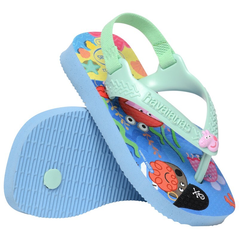 Ojotas Havaianas Baby Peppa Pig Azul