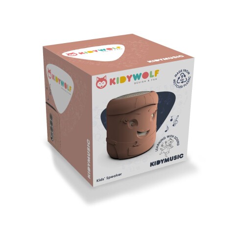 KIDYMUSIC Parlante Inalámbrico Bluetooth Usb , Aux, Micro Card Kidywolf - Verde