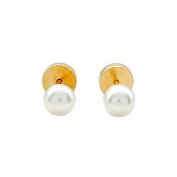 Abridores Perlas españolas-Oro Bajo-Con Perla-AB8004 Conperla
