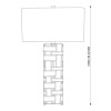 LAMPARA BLANCO/MARRON P/MESA Unica