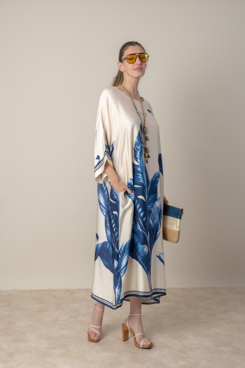 VESTIDO PALMA - Azul 