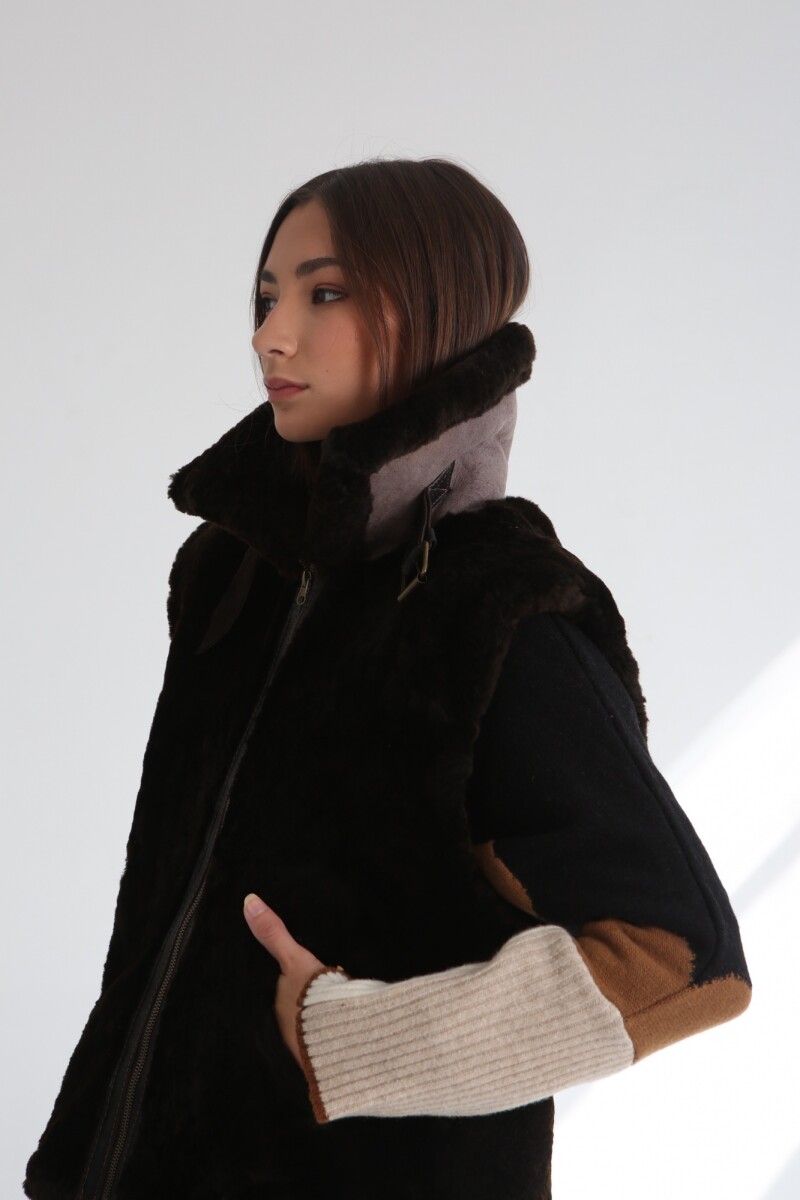 CHALECO EKO Fur Choco
