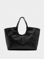 Bolso Shopper Liso Con Bolsa negro