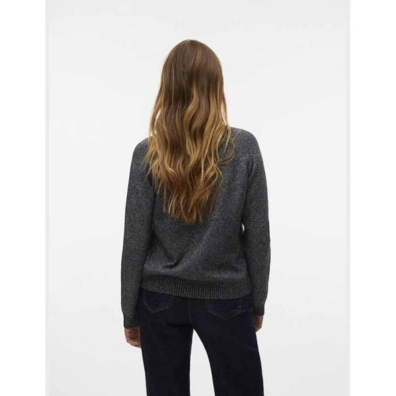 VMDOFFY LS O-NECK BLOUSE GA NOOS ASPHALT