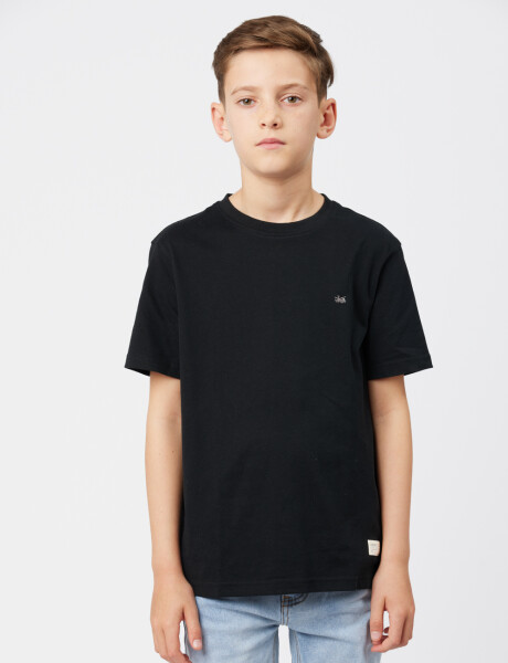 REMERA BÁSICA DE ALGODÓN Negro