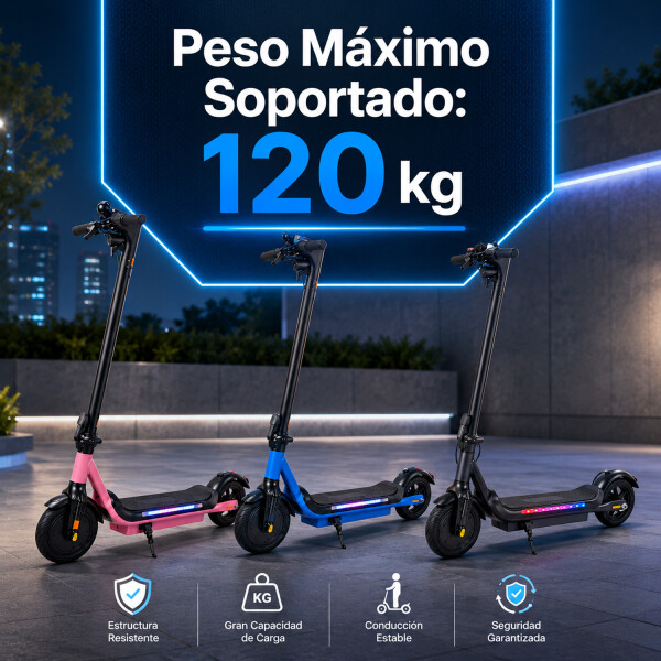 Monopatín A Batería Sgk6 8.5 350w 120kg AZUL