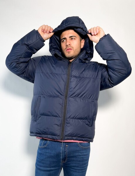 Campera de nylon oversize Taka Azul