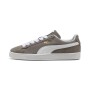 Zapatillas Puma Suede Classic Hombre Steel Gray-Puma White