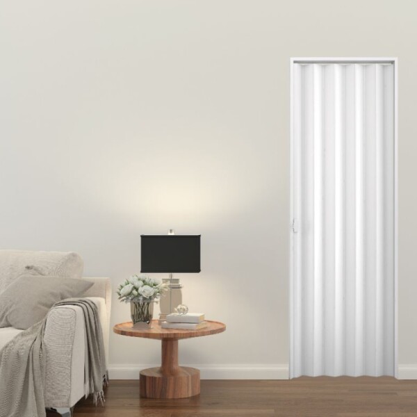 Puerta plegable PVC blanca 1,00x2,10m
