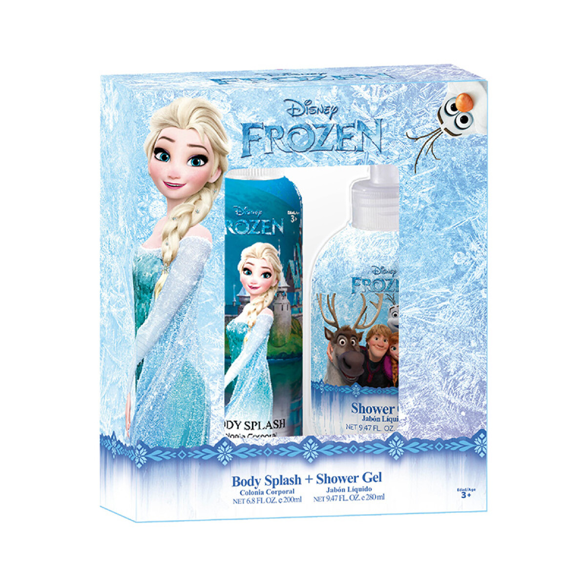 Set body splash + gel de ducha Línea Disney - Frozen 