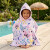 Bata Poncho Infantil Varios Diseños 100% Algodón 60 x 60 cm Mariposa