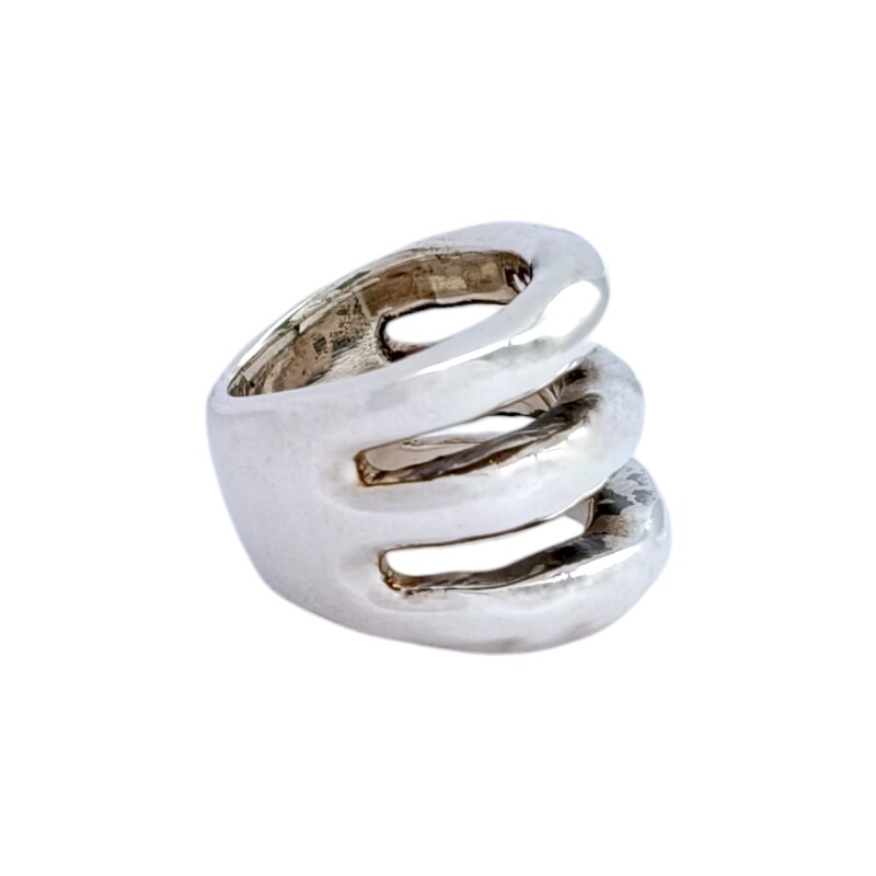 Anillo Tiras-Plata 925 Inflada-Sin Piedra-AN3004 sinpiedra