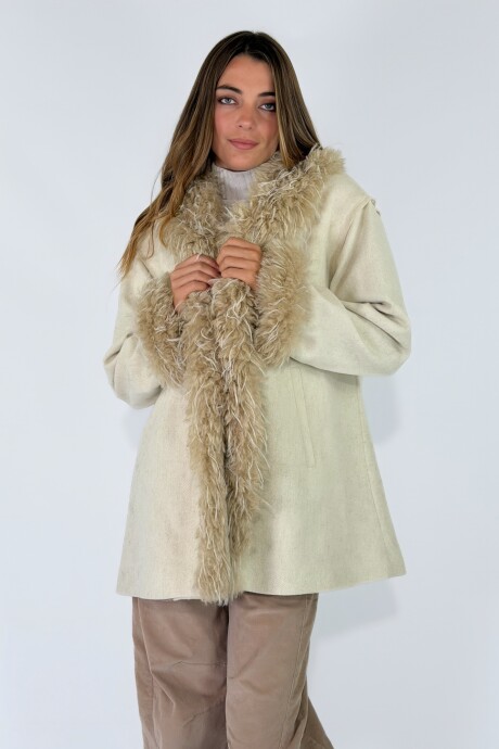 CHAQUETA CANNES MIDI Crudo