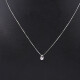Cadena oro 18k blanco veneciana con dije pasante con brillante. Cadena oro 18k blanco veneciana con dije pasante con brillante.