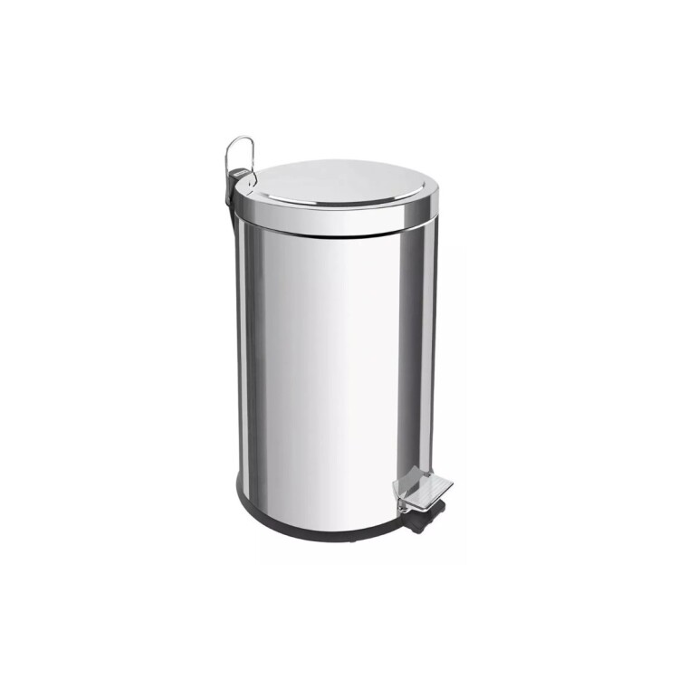 TACHO PAPELERA ACERO INOXIDABLE TRAMONTINA 20LTS PLATEADO