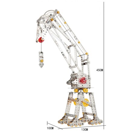 Set de Construcción Metálicos Grúa de Edificio 523 Piezas 001