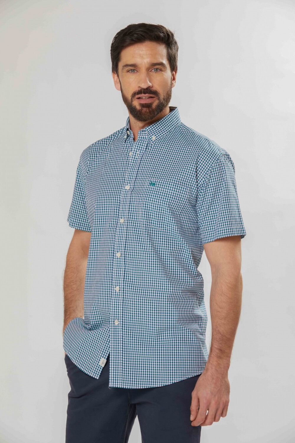 CAMISA A CUADROS Verde