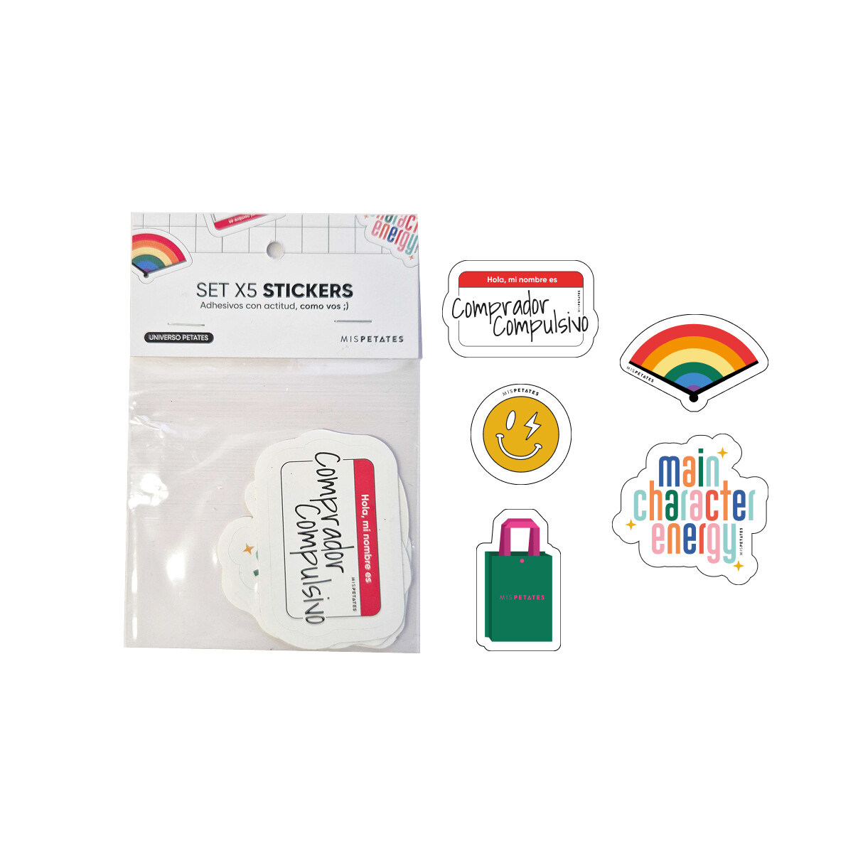 Pack de 5 stickers Mis Petates - Petates 