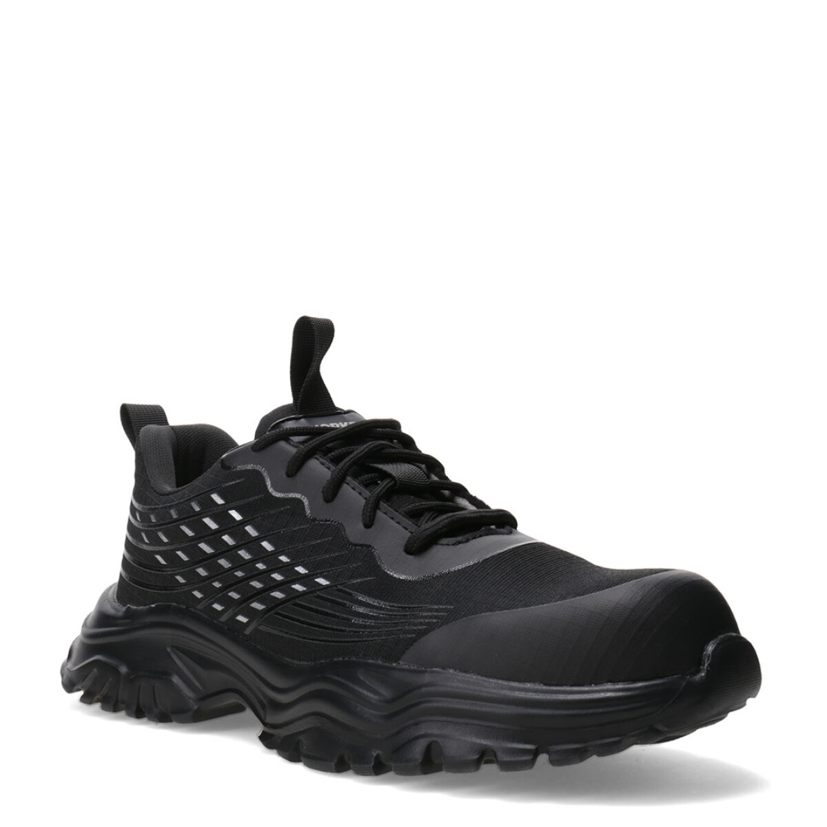 Championes Unisex Worker Acordonado Puntera Composite - Negro 