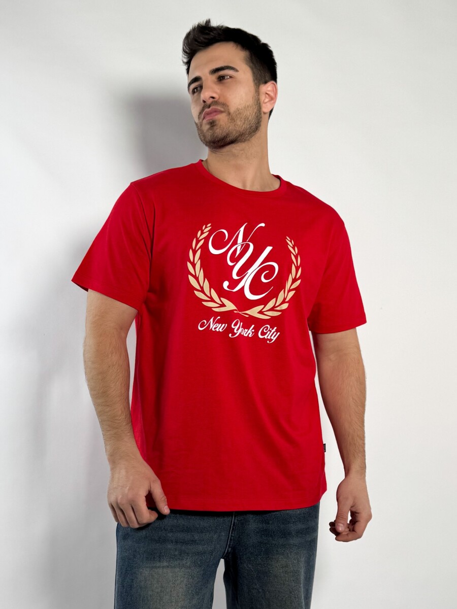 Remera estampada Buley - Rojo 