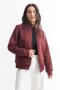 Campera liviana felpa - UNISEX BORDO