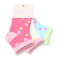 Medias de Niña MINI Miss Carol Media Neon pack X3 Rosado / Turquesa
