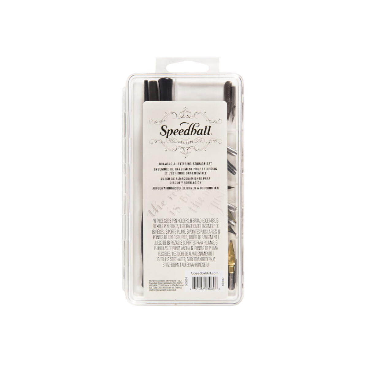 Set de almacenamiento para dibujo y lettering - Speedball 
