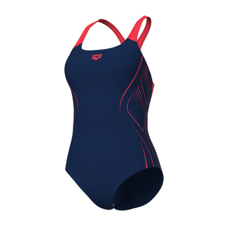 Malla Entrenamiento Natación Mujer Arena Women's Reflecting Swimsuit Pro Back Bustier Azul