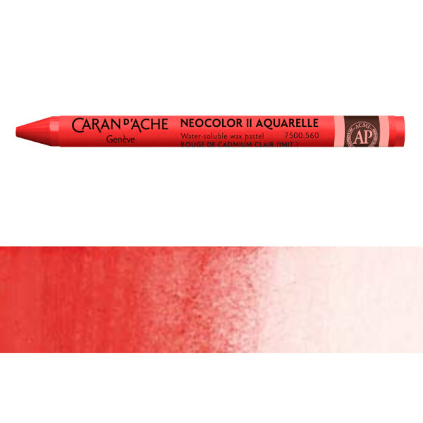 Pastel Neocolor Acuarelle Caran d'Ache Tonos Rojos