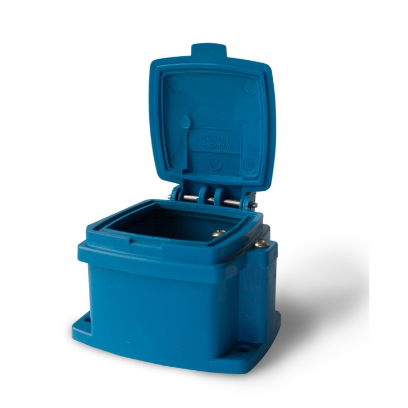 CAJA PLASTICA EXTERIOR P/TOMA INDUSTRIAL CON PROTECCIÓN UV - 16 A. CAJA PLASTICA EXTERIOR P/TOMA INDUSTRIAL CON PROTECCIÓN UV - 16 A.