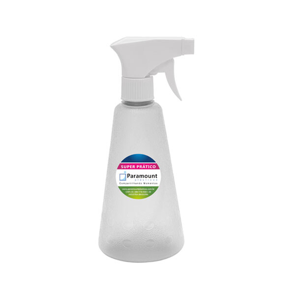 PULVERIZADOR 500 ML TRANSPARENTE