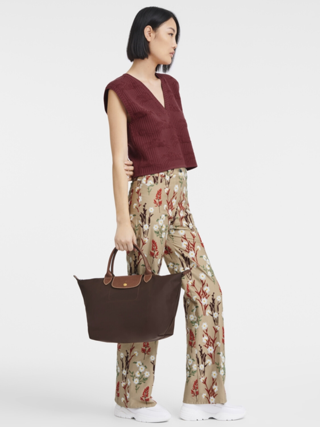 Le Pliage Original M Handbag Marrón