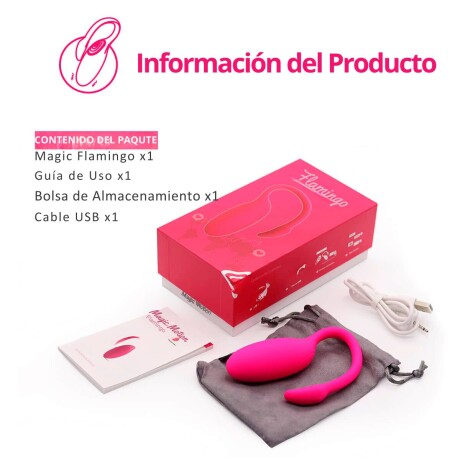 Huevo Vibrador USB Con App Magic Motion Flamingo Huevo Vibrador USB Con App Magic Motion Flamingo