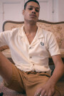 TOWEL CAMP-COLLAR SHIRT Crema