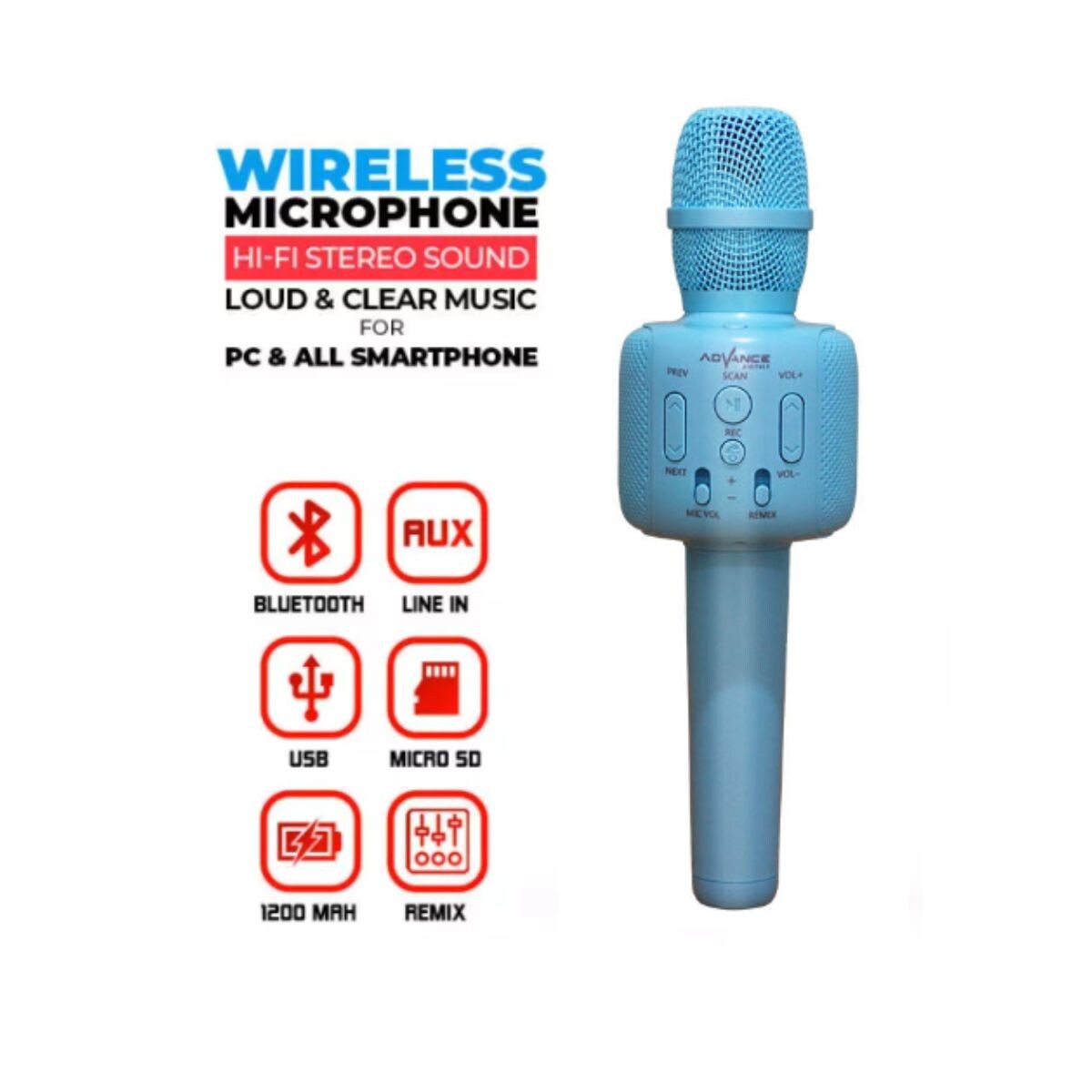 Micrófono karaoke silicon 